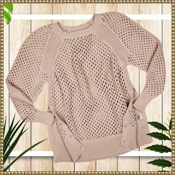 Rebecca Taylor Sweaters - Rebecca Taylor Open Stitch Side Button Pullover